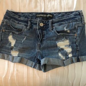 Express jean shorts